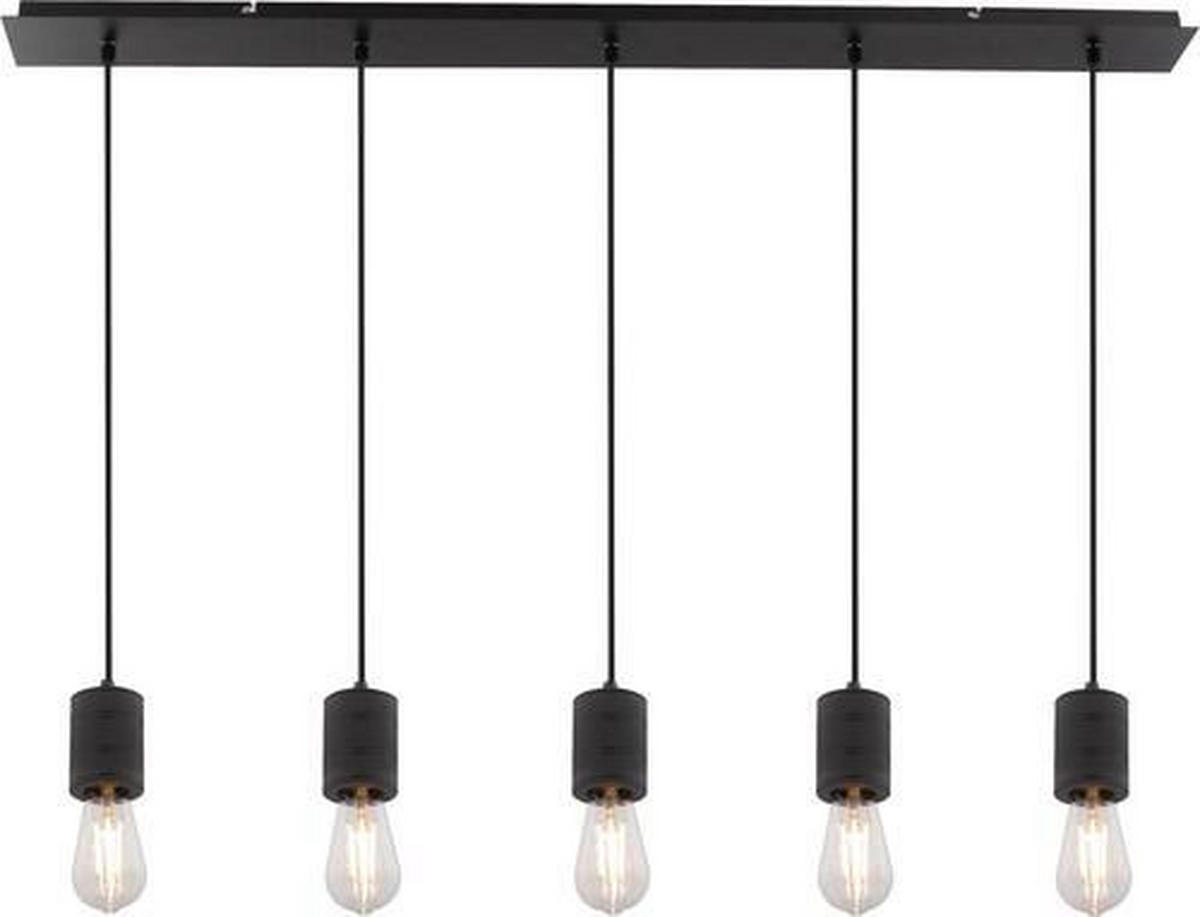 HÄNGELEUCHTE 115/10/120 cm  - Schwarz, Design, Metall (115/10/120cm) - Marama