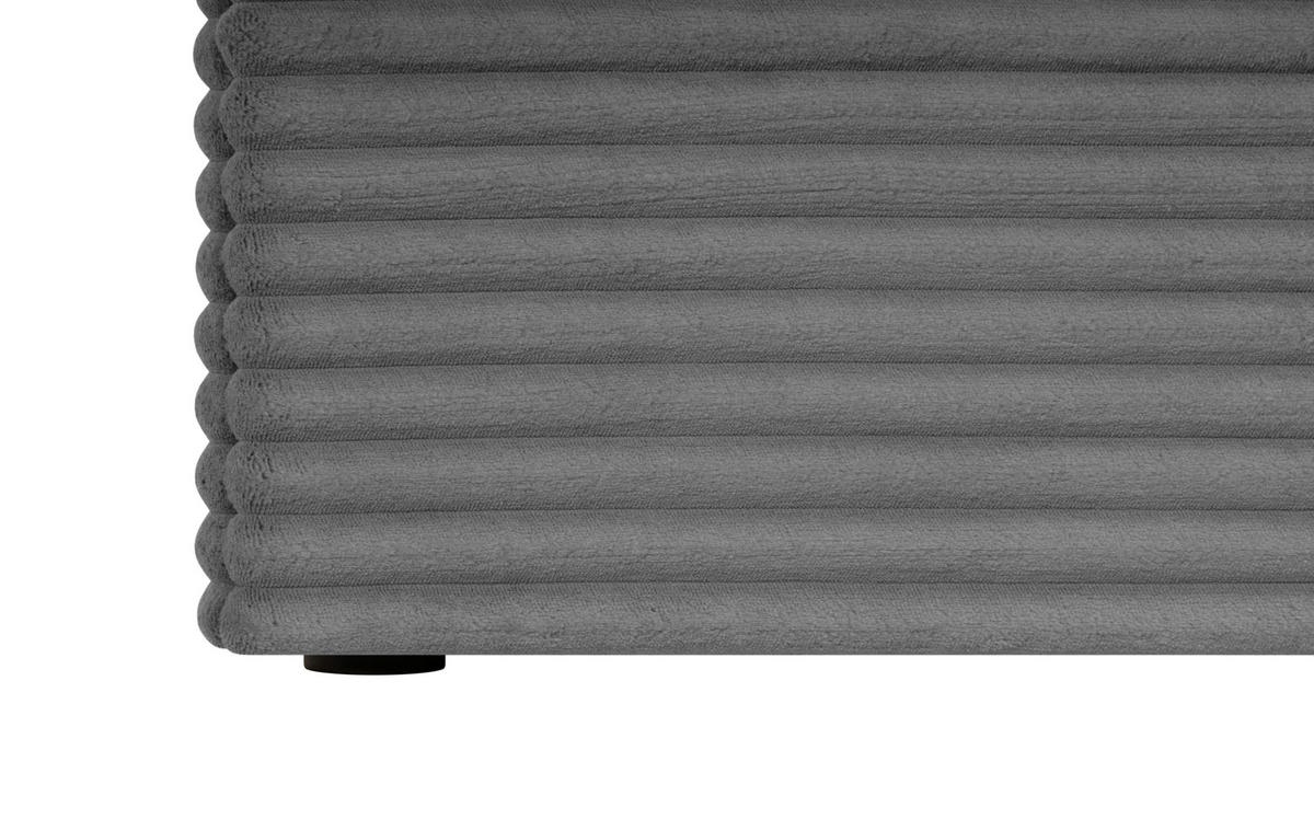 Boxbett Cordoba 140/200 cm  in Dunkelgrau  - Dunkelgrau/Schwarz, Basics, Holz/Kunststoff (140/200cm) - Livetastic