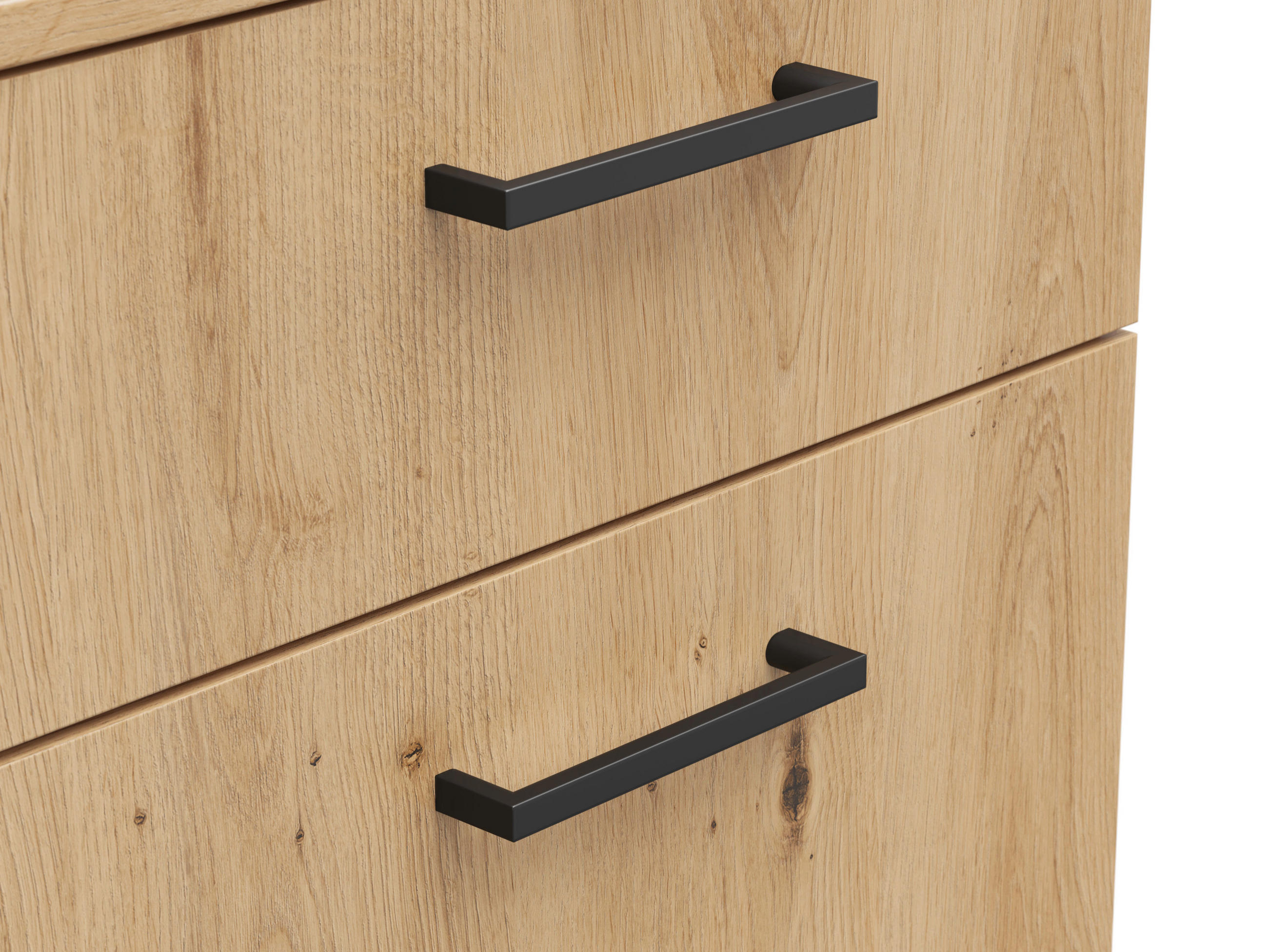 Thumbnail - Carryhome Kommode, Eiche Artisan, Kunststoff, 2 Fächer, 1 Schubladen, 45x83x40 cm, FSC Mix, Typenauswahl, Beimöbel erhäl...