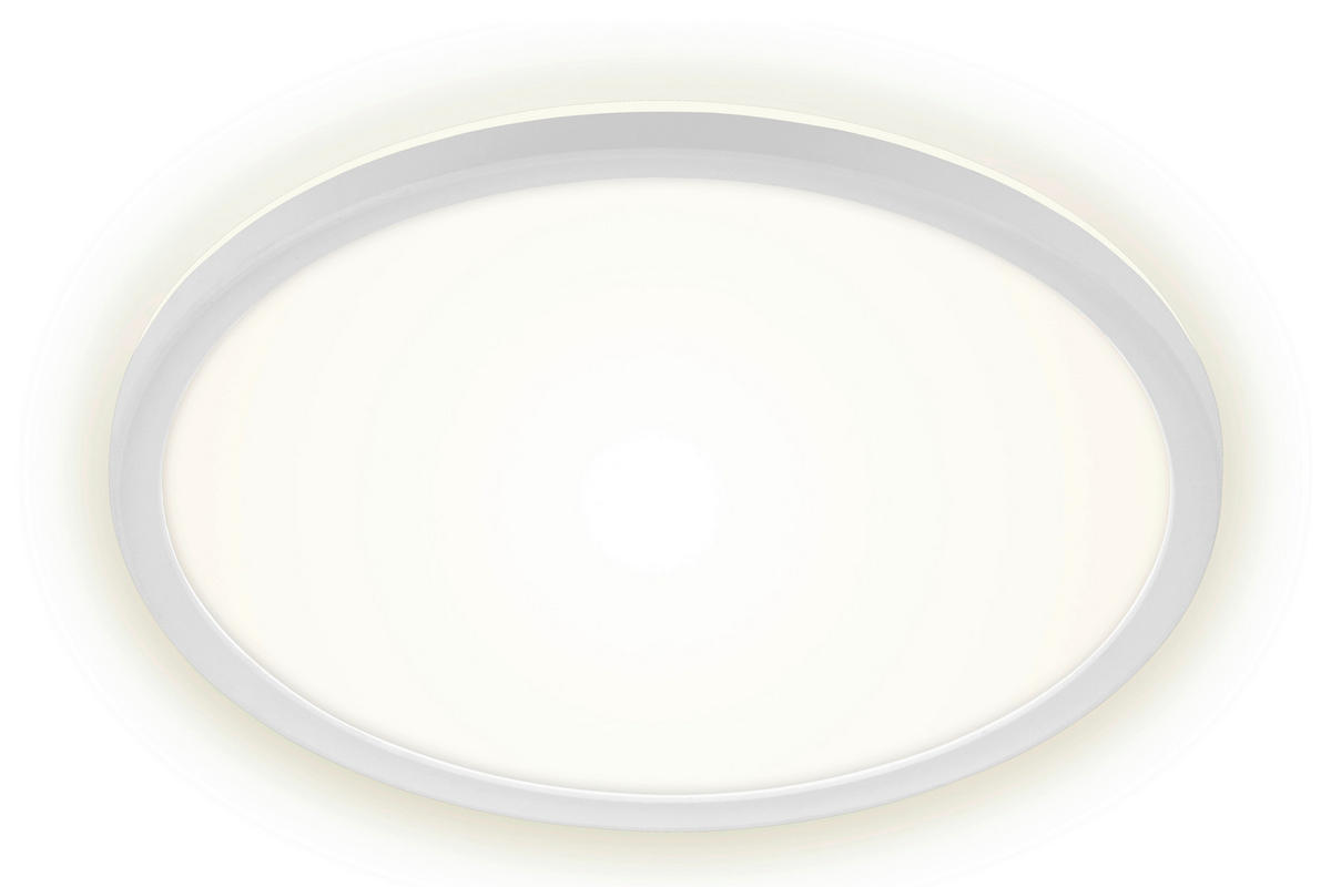 FÜRDŐSZ. LED MENNYEZETI LÁMPA - fehér, Basics, műanyag (42/2,5cm)