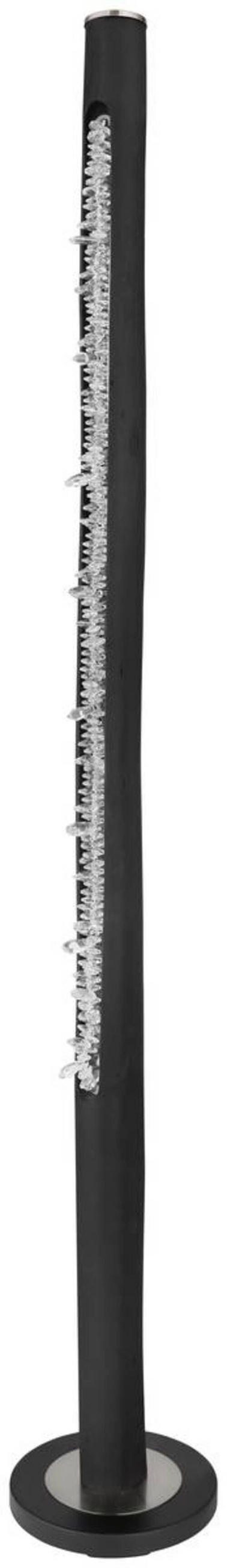 LED-GOLVLAMPA Felicitas 23/151 cm    - klar/svart, Design, metall/trä (23/151cm) - Globo