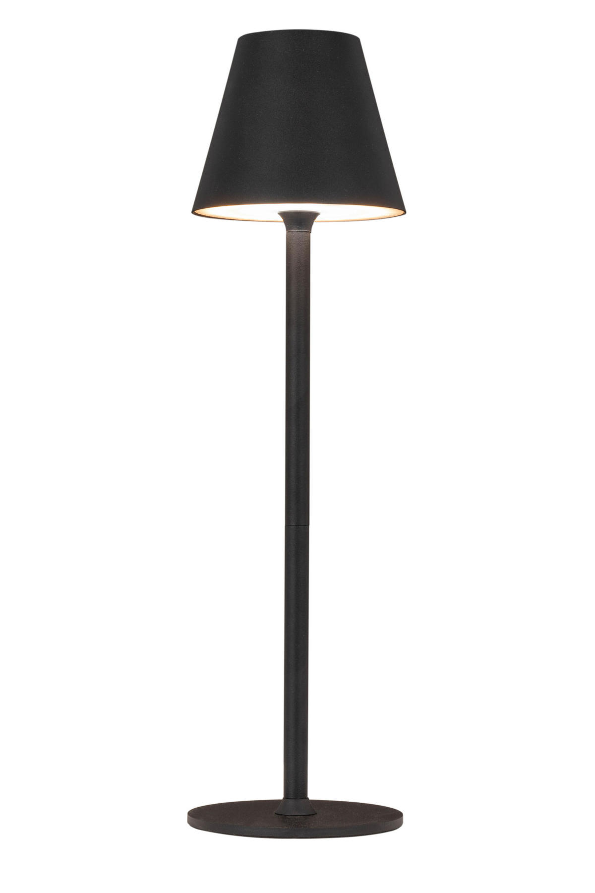 STOLNÍ LAMPA NA BATERIE 10/36 cm - bílá/černá, Konvenční, kov/plast (10/36cm) - Boxxx