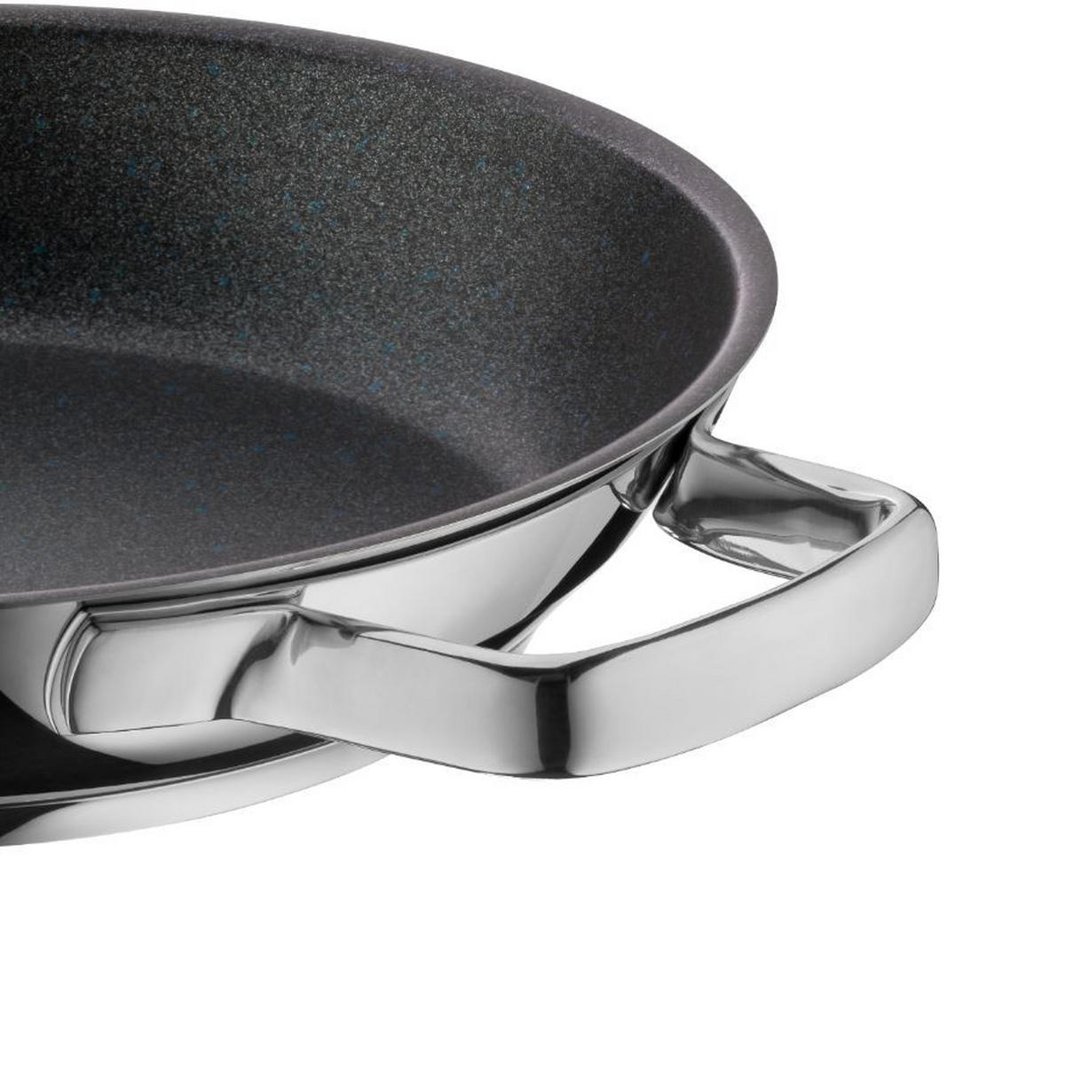 SERVIERPFANNE 28 cm  - Silberfarben/Schwarz, Design, Metall (28cm) - WMF