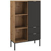 HIGHBOARD  in 80/138/42 cm  - Alufarben/Graphitfarben, Design, Holzwerkstoff/Metall (80/138/42cm) - Stylife