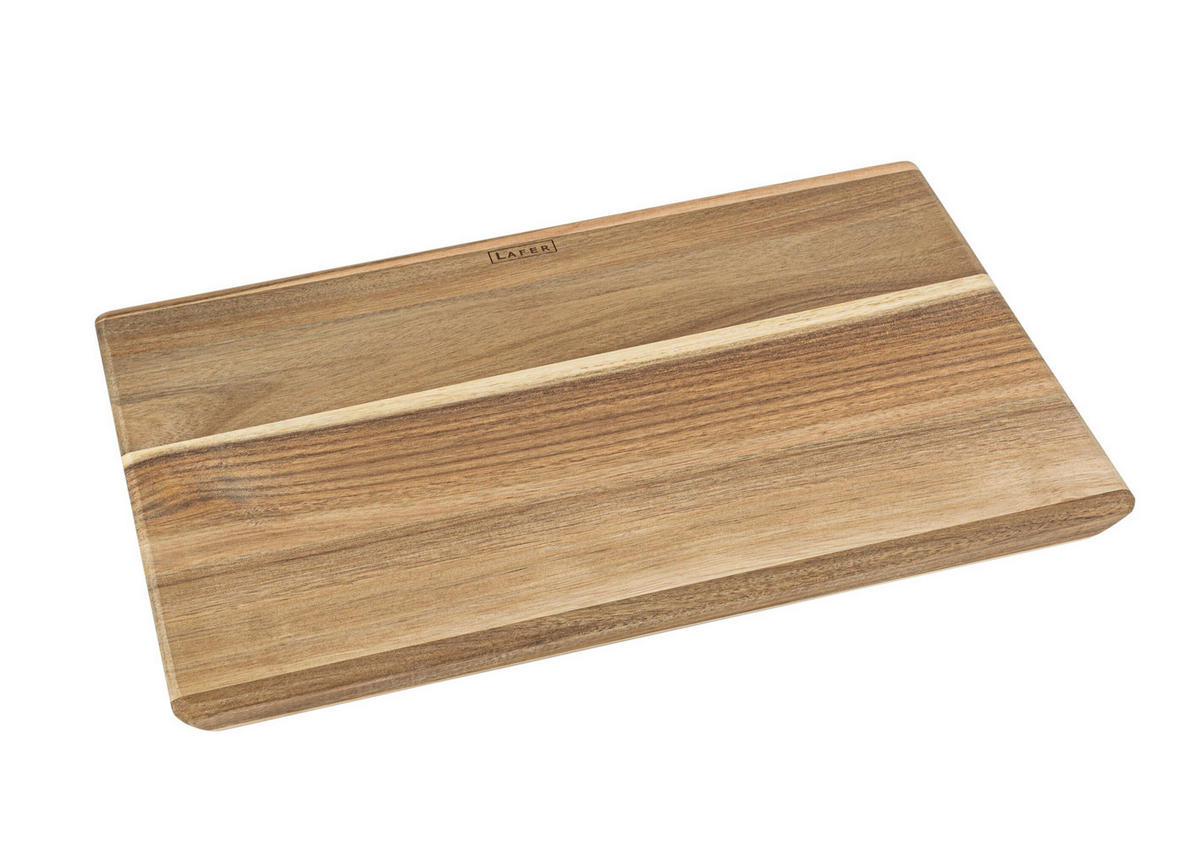 SCHNEIDEBRETT Holz Akazie Lafer Akazie  - Graubraun, Basics, Holz (45/30/3cm) - Johann Lafer