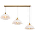 HÄNGELEUCHTE 106/30/150 cm  - Weiß, Trend, Glas/Metall (106/30/150cm) - Novel