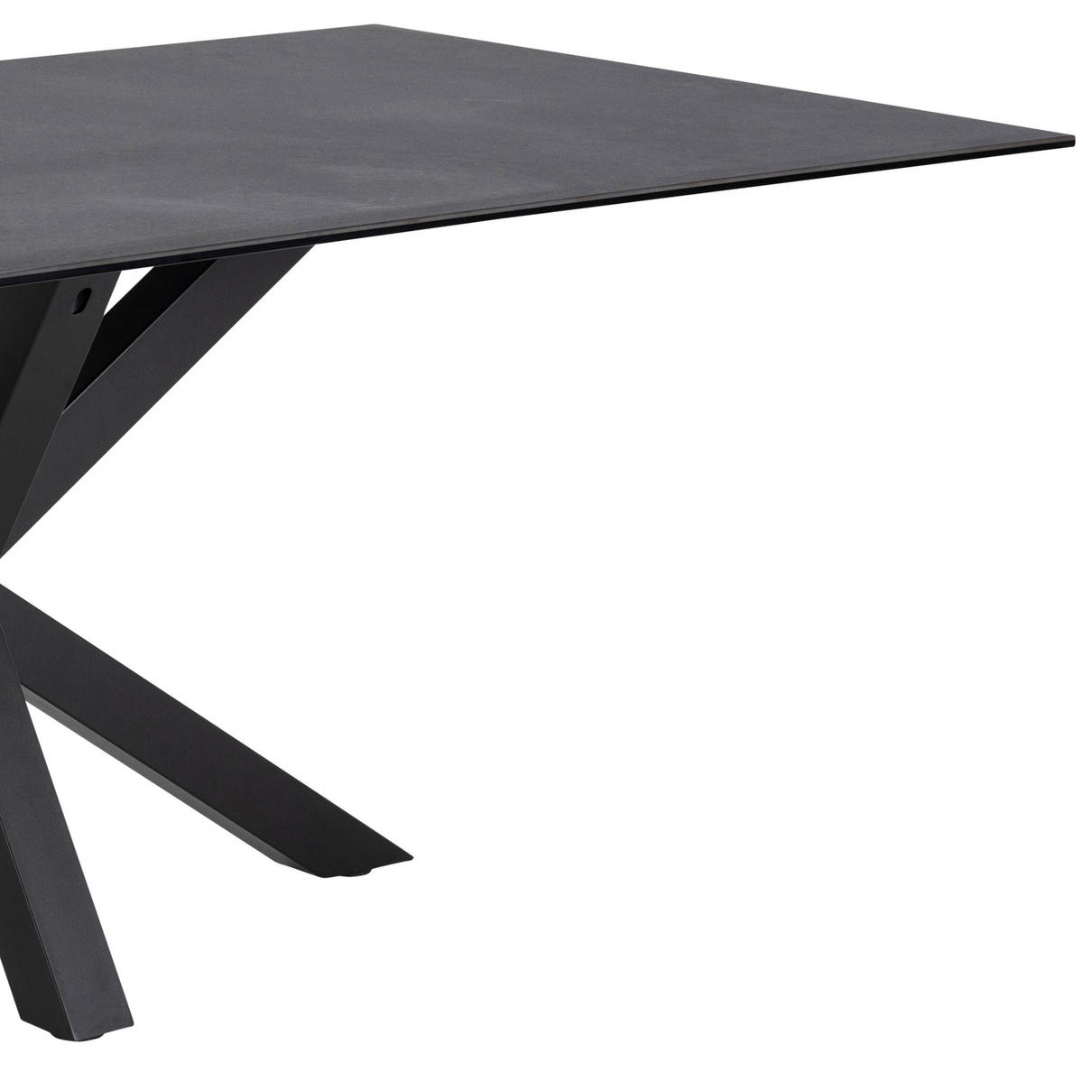 MATBORD i metall, keramik 160/90/75,5 cm   - svart, Klassisk, metall/keramik (160/90/75,5cm) - Livetastic