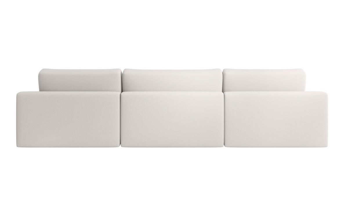 WOHNLANDSCHAFT CHALLENGE Silberfarben Struktur  - Silberfarben/Schwarz, MODERN, Kunststoff/Textil (168/333/168cm) - Trendmanufaktur