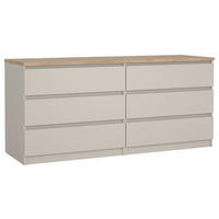 SIDEBOARD  in 153,8/70,1/50 cm  - Kaschmir/Eichefarben, Basics, Holzwerkstoff (153,8/70,1/50cm) - Boxxx
