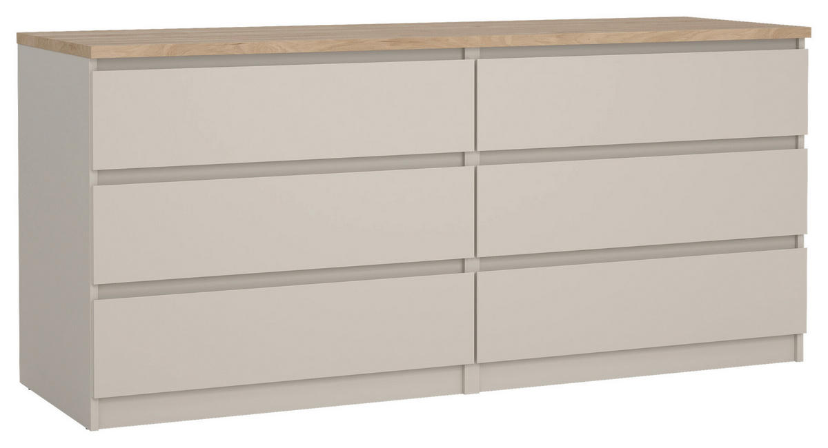 SIDEBOARD  in 153,8/70,1/50 cm  - Kaschmir/Eichefarben, Basics, Holzwerkstoff (153,8/70,1/50cm) - Boxxx