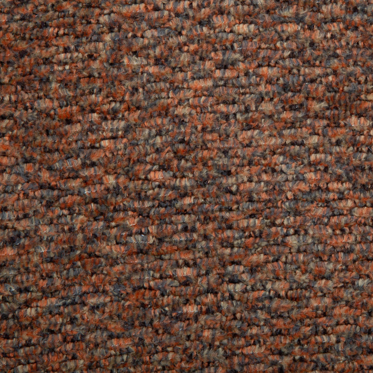 ARMLEHNSTUHL  in Eisen Chenille  - Cognac/Schwarz, Design, Textil/Metall (63/81,5/62,5cm) - Dieter Knoll