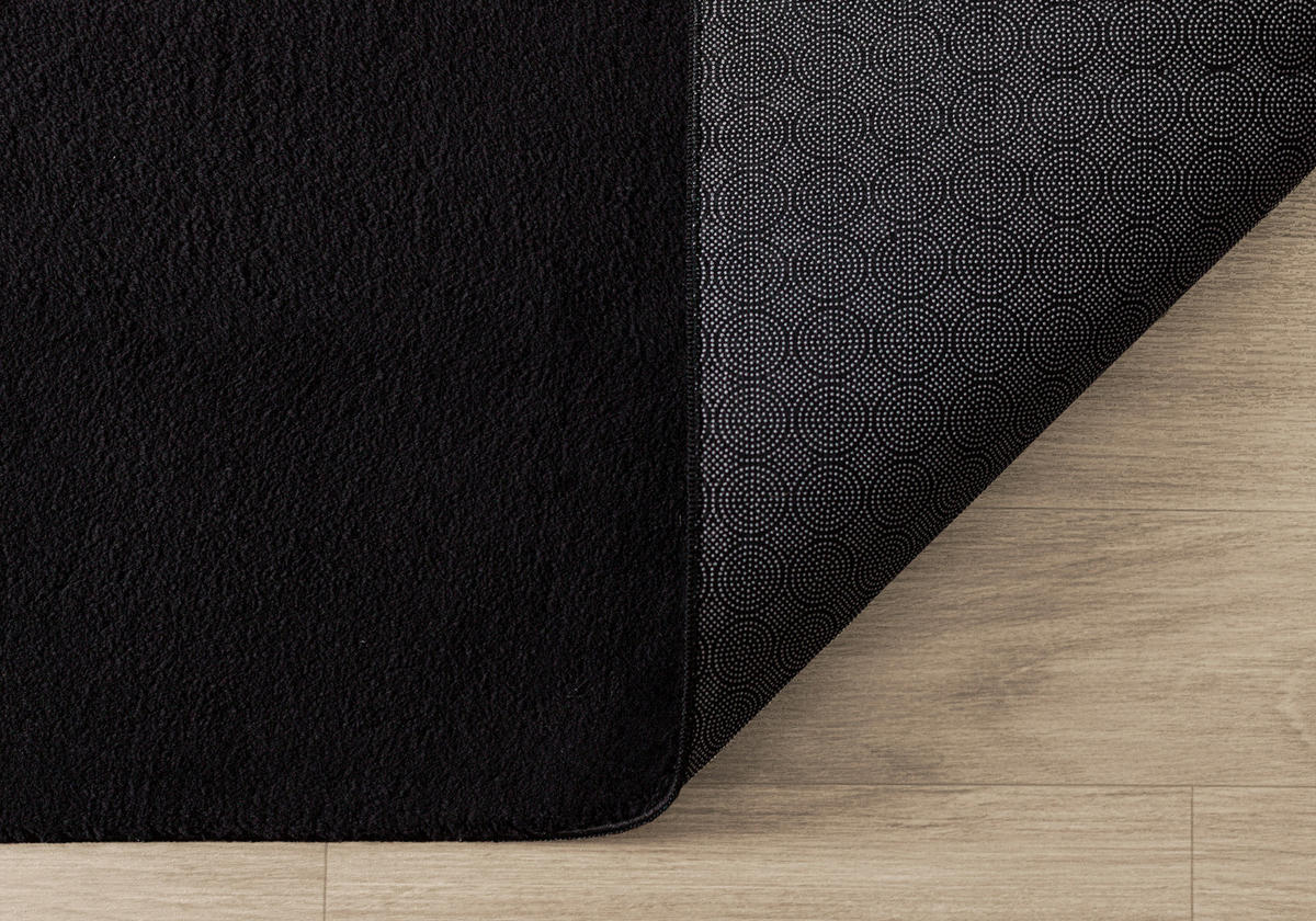 FELLTEPPICH 60/110 cm Loft  - Schwarz, KONVENTIONELL, Textil (60/110cm)
