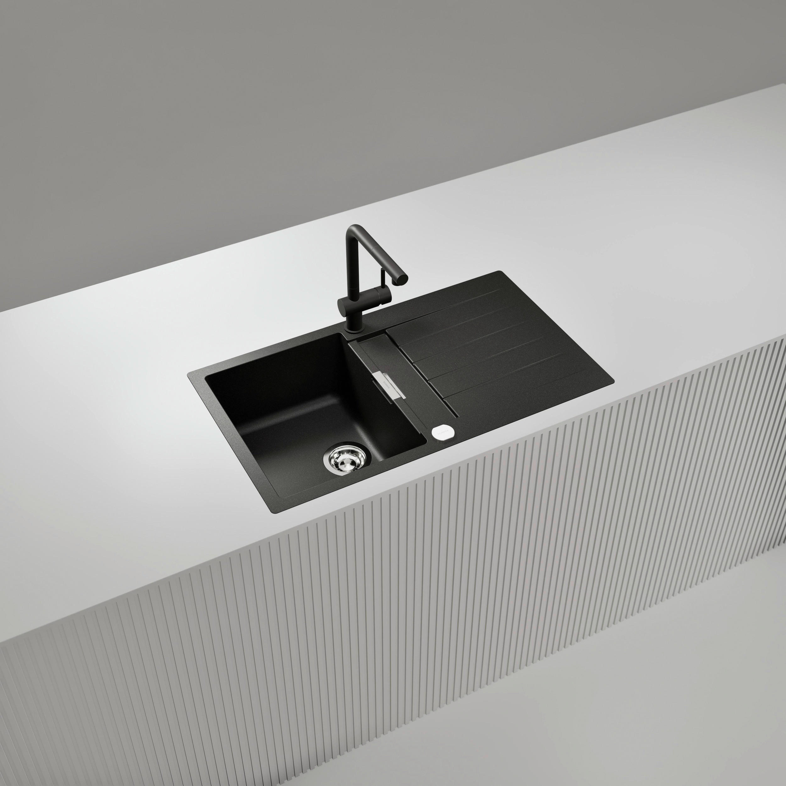 SPÜLE SIGD100FBSTO  - Grau, Basics, Stein (86/30,4/50cm) - Schock