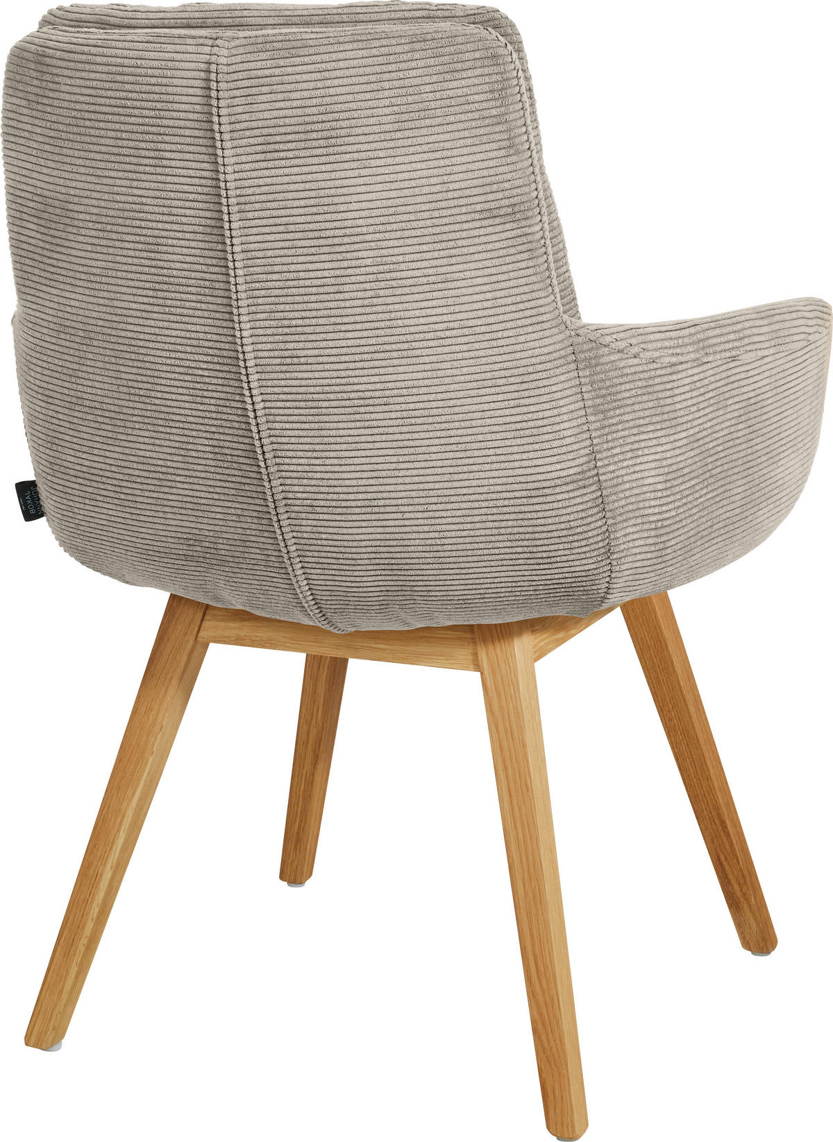 ARMLEHNSTUHL  in Cord  - Sandfarben/Eichefarben, Design, Holz/Textil (63/90/69cm) - Johann Jakob