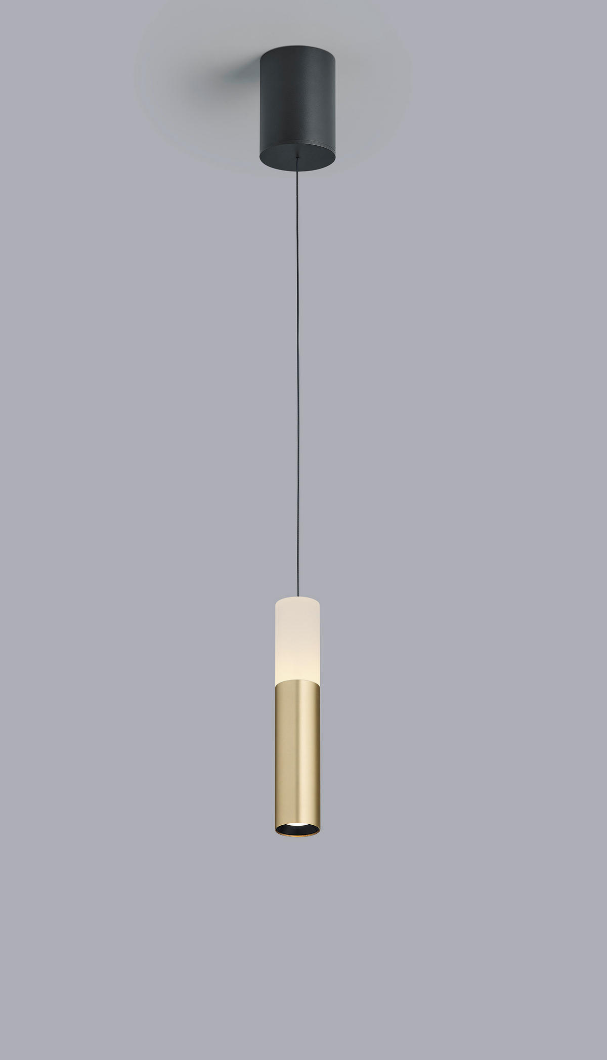 LED-PENDELLEUCHTE Lidos 8 / 4,5/35-210 cm  - Goldfarben/Schwarz, Design, Glas/Metall (8 / 4,5/35-210cm) - Helestra