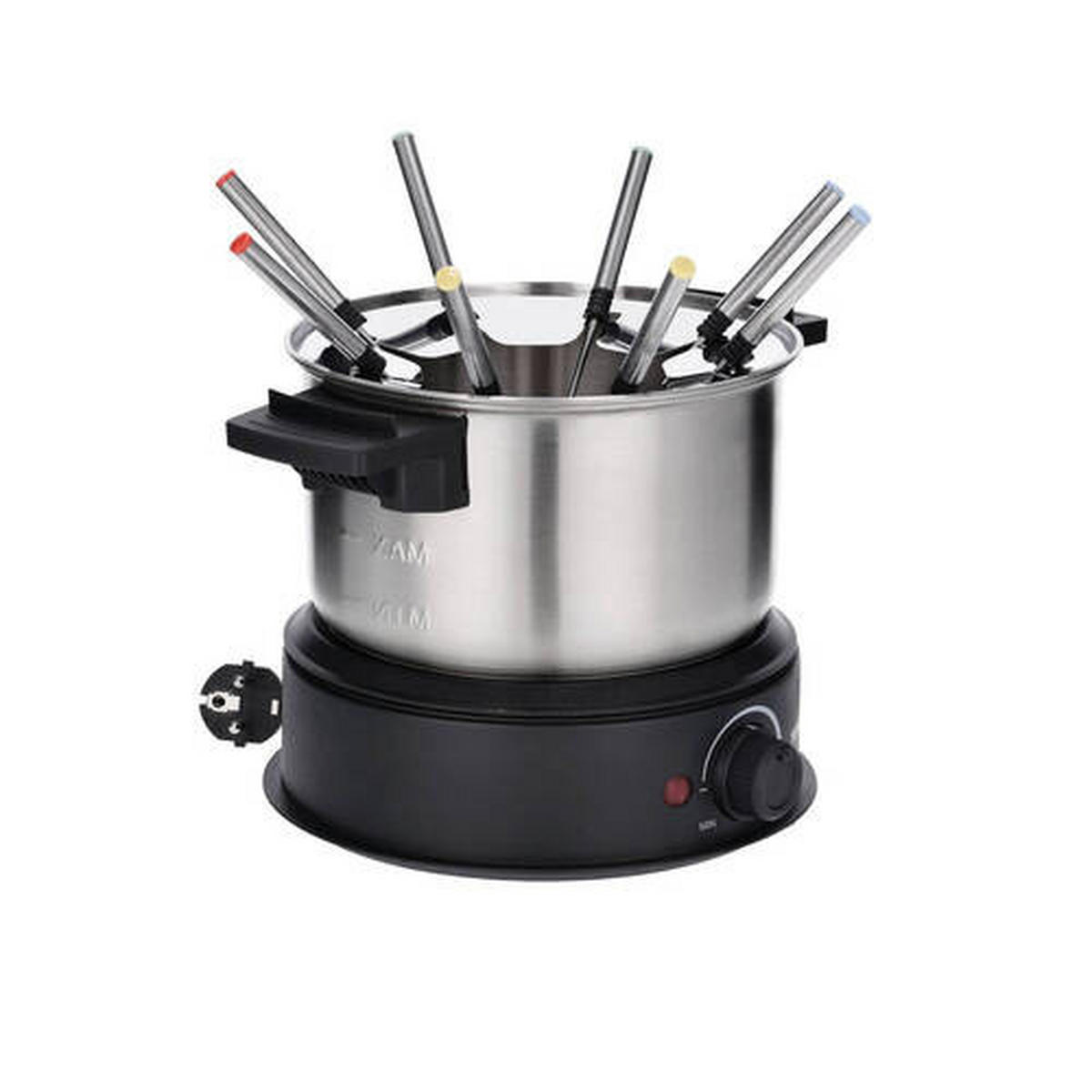 FONDUESET FO 2470  - Schwarz, Basics, Kunststoff/Metall (30/23,5/25,5cm) - Severin