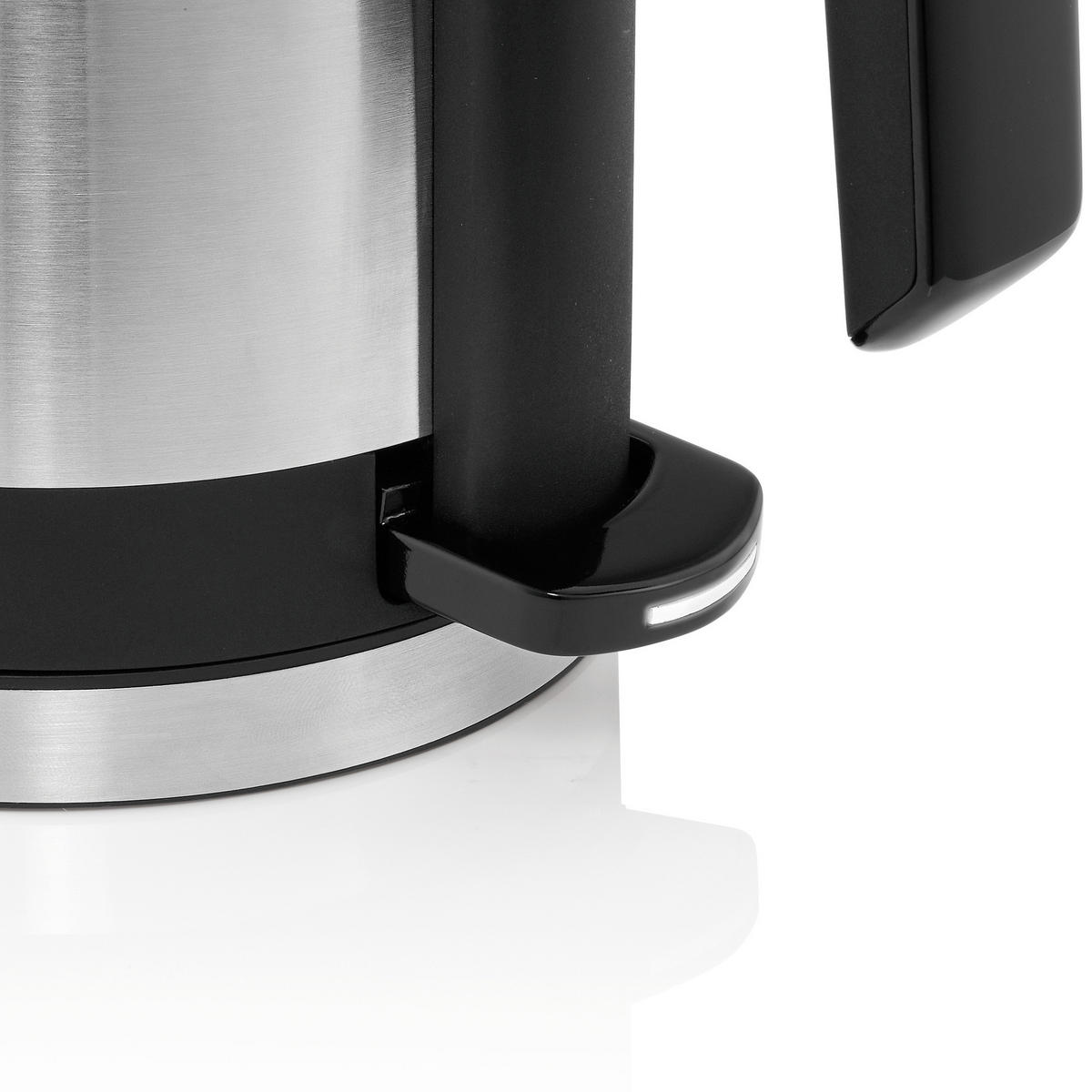 Wasserkocher Coup KÜCHENminis 0,8 L  - Edelstahlfarben/Schwarz, Basics, Metall (18,5/11,8/20,7cm) - WMF