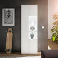 VITRINE Weiß  65/198/38 cm  - Weiß, MODERN, Glas/Holzwerkstoff (65/198/38cm) - Carryhome