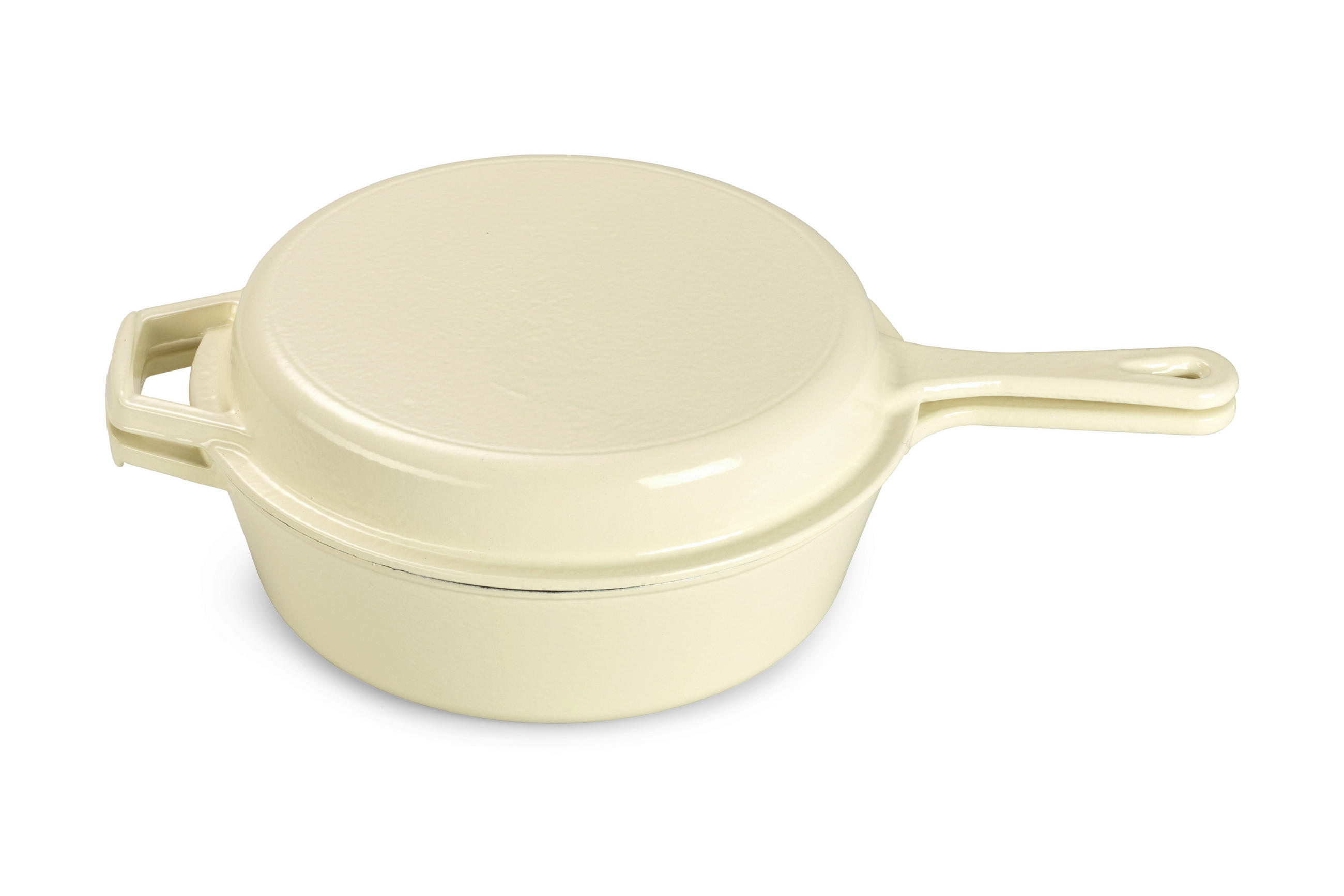 GRYT- OCH KASTRULLSET 2 delar  - cremefärgad, Basics, metall (26,5cm) - Echtwerk