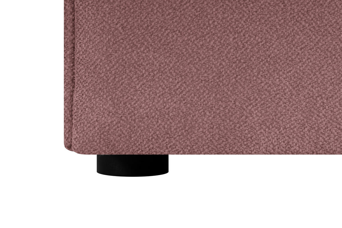 BOXSPRINGBETT 140/200 cm,  in Koralle  - Koralle/Schwarz, Design, Kunststoff/Textil (140/200cm) - Welnova