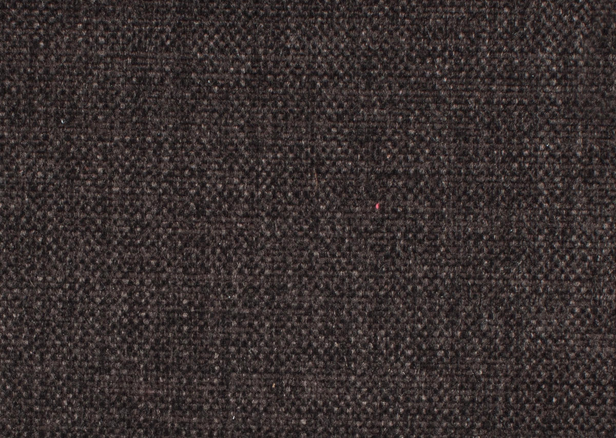 ECKSOFA in Flachgewebe, Leinenoptik Dunkelbraun  - Dunkelbraun/Schwarz, Design, Textil/Metall (242/170cm) - Xora