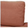 ECKSOFA  in Cord Rostfarben  265/224 cm  - Rostfarben/Schwarz, Design, Kunststoff/Textil (265/224cm) - Hom`in