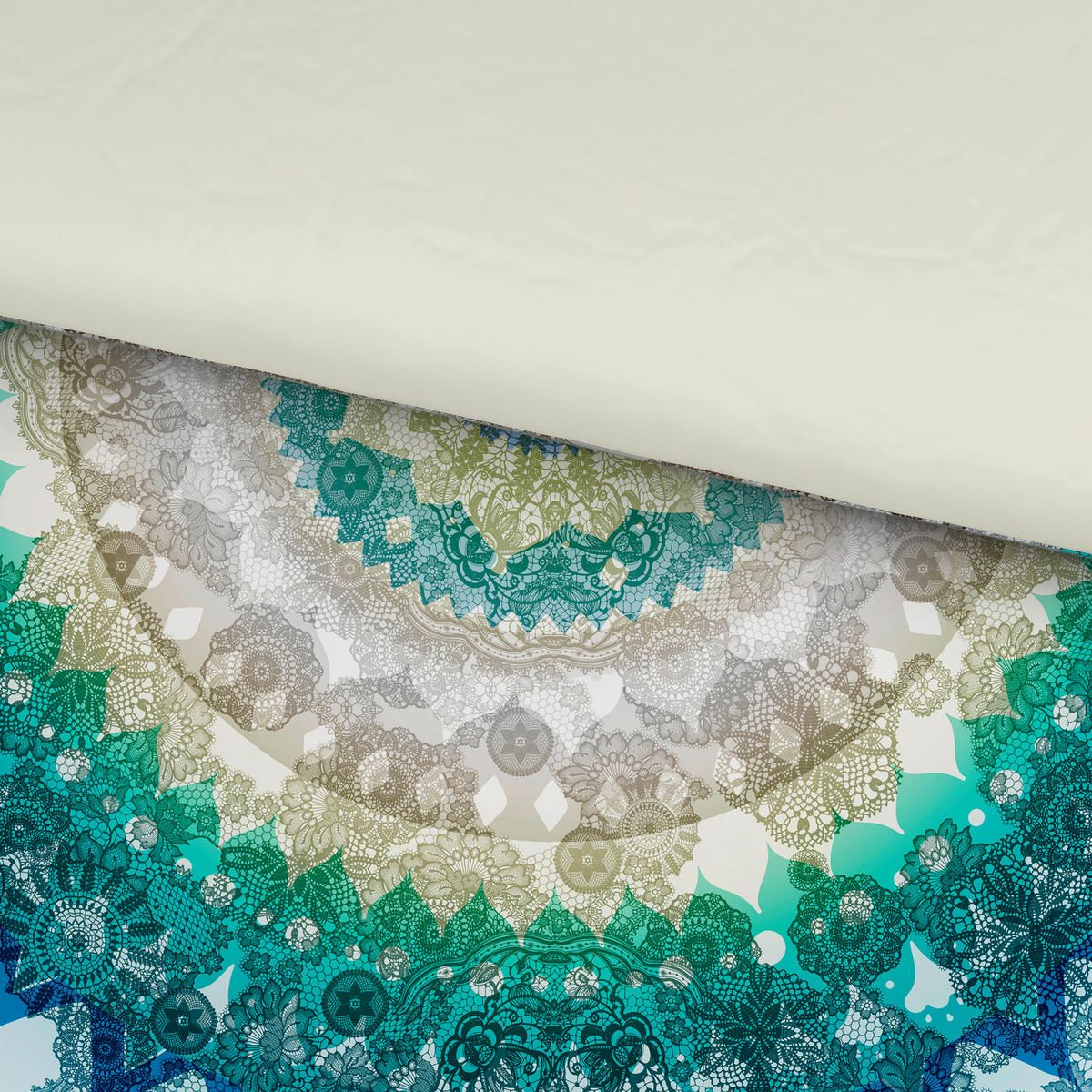 OBOJESTRANSKA POSTELJNINA 140/200 cm saten modra  - modra, tekstil (140/200cm) - Novel