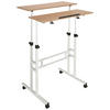 SCHREIBTISCH  in Weiß, Eichefarben  - Eichefarben/Weiß, Basics, Holzwerkstoff/Kunststoff (120/82-128/60cm) - MID.YOU