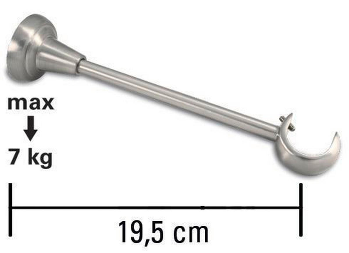 CONSOLE BARĂ 12 cm  - bronz, Konventionell, metal (12cm) - Gardinia