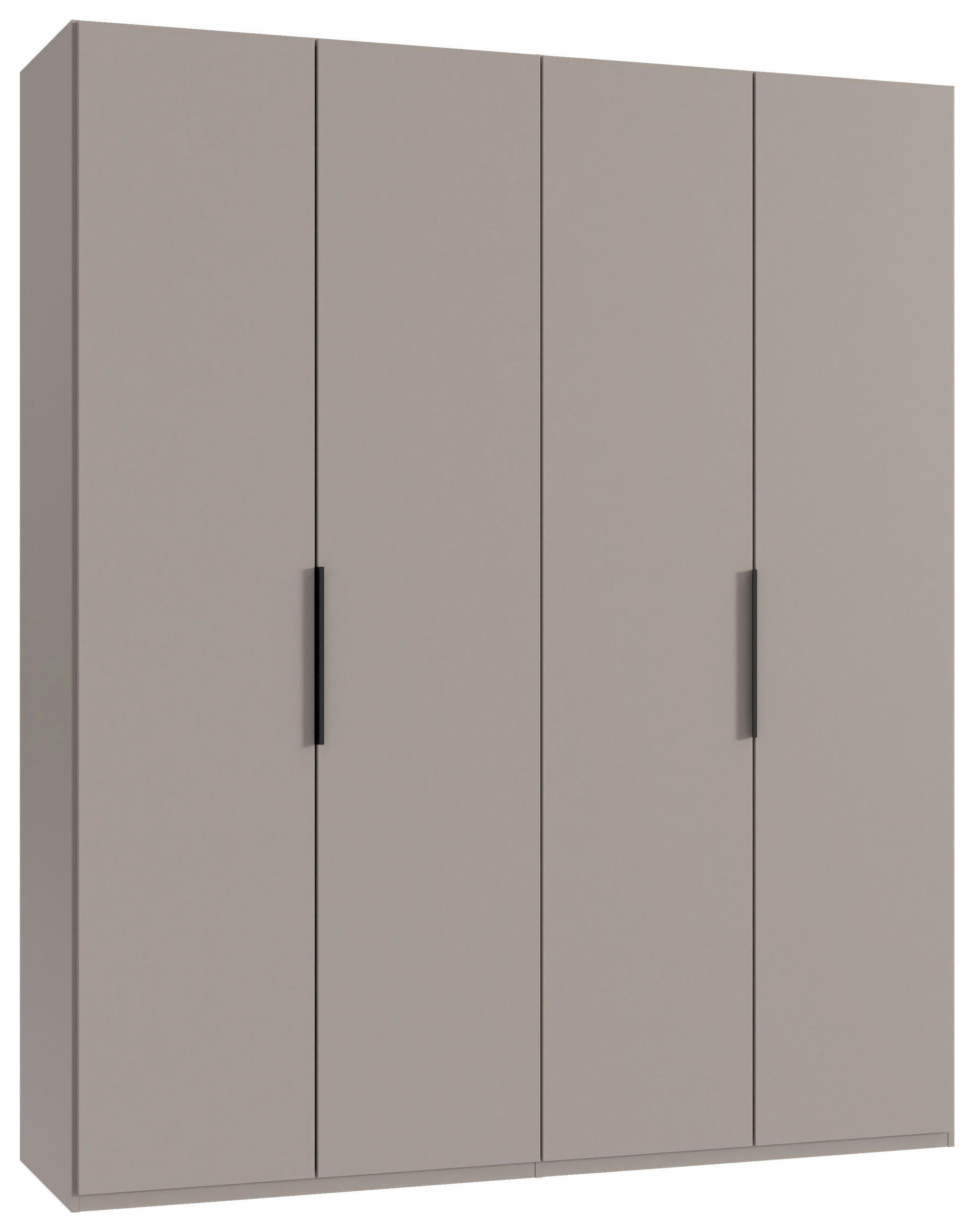 DREHTÜRENSCHRANK  in Sahara  - Schwarz/Sahara, KONVENTIONELL, Holzwerkstoff/Metall (200/236/58cm) - Hom`in
