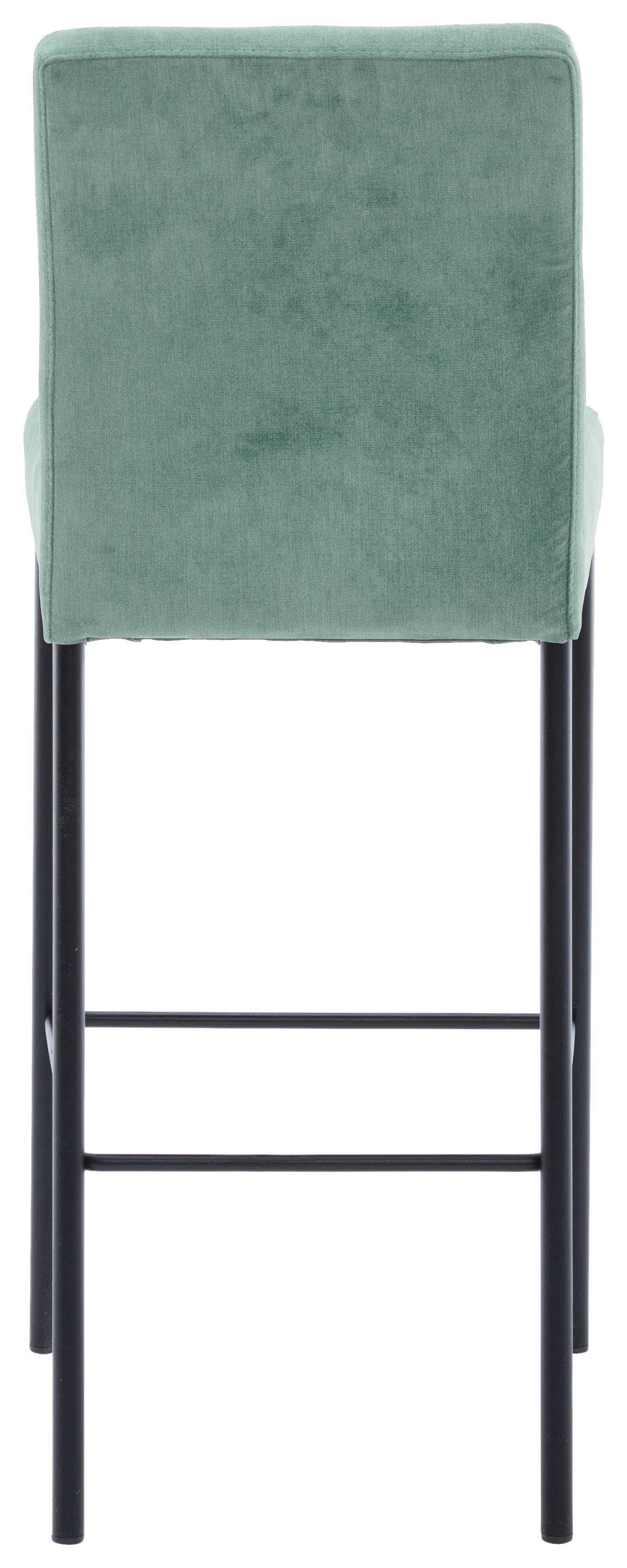 BAROVÁ STOLIČKA, čierna, mätovozelená - čierna/mätovozelená, Design, kov/textil (46/91/61cm) - Xora