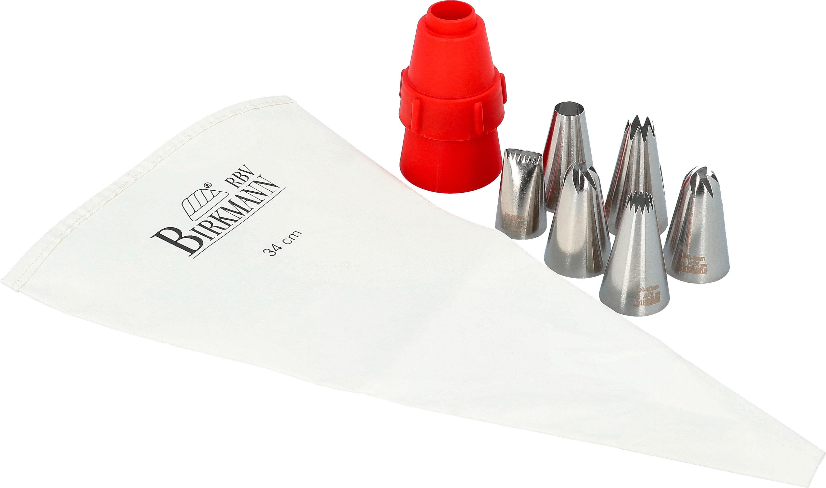 SPRITZBEUTEL - Rot/Weiß, Basics, Kunststoff (8,5/15,7/5,5cm) - Birkmann
