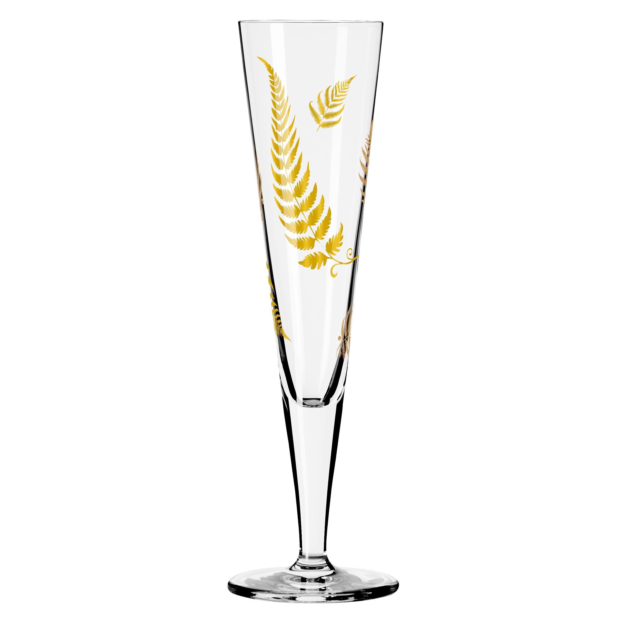 CHAMPAGNERGLAS 205 ml  - Transparent/Goldfarben, Design, Glas (7.2/24.0cm) - Ritzenhoff
