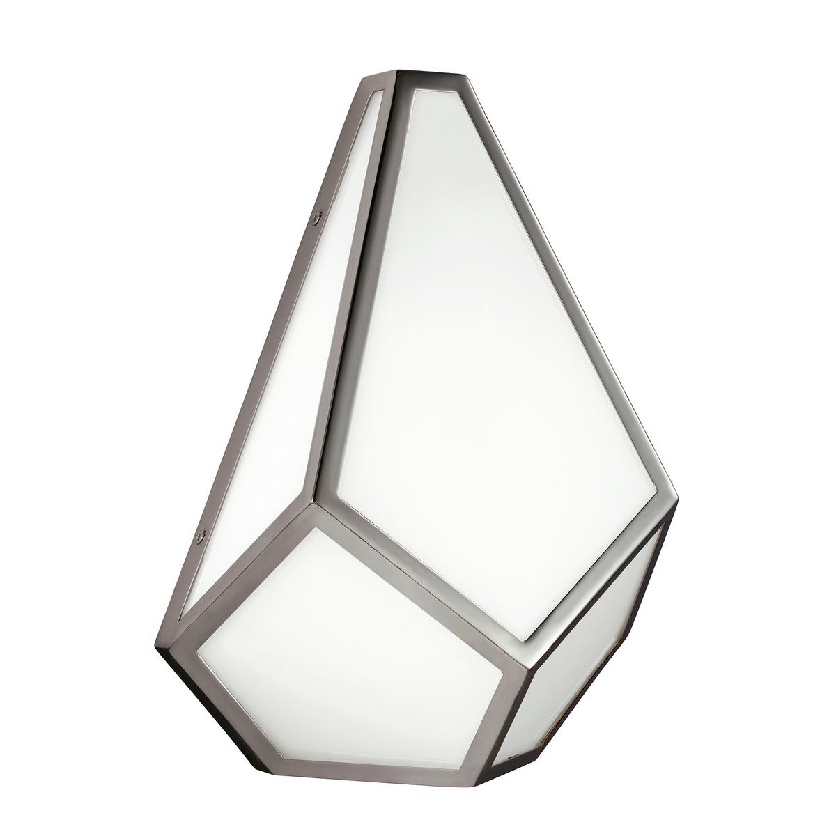 VÄGGLAMPA Diamond 22,9/13,3/30,5 cm   - nickelfärgad, Basics, metall (22,9/13,3/30,5cm) - Elstead Lighting