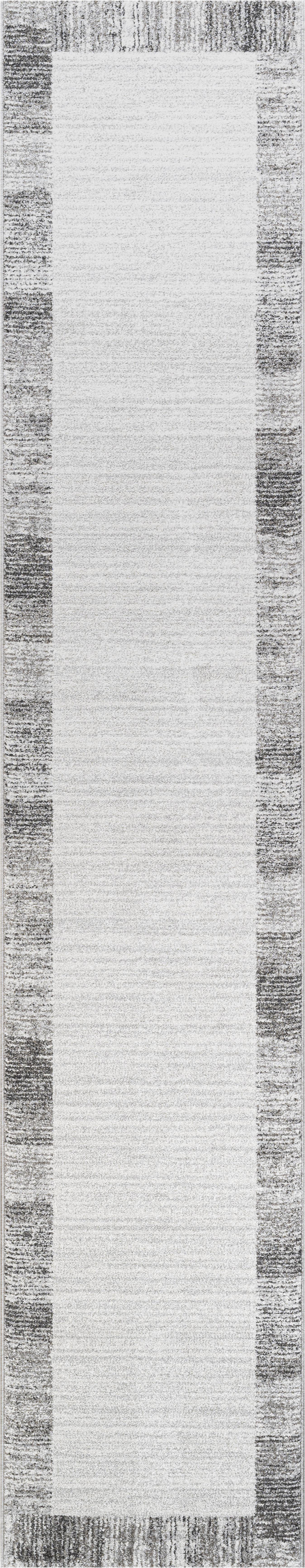 LÄUFER 67/340 cm Sorrent  - Dunkelgrau/Silberfarben, Design, Textil (67/340cm) - Novel