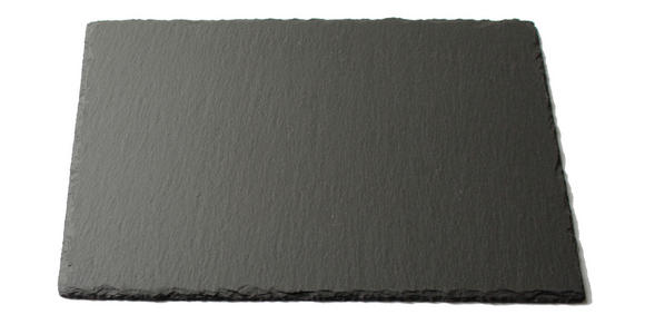 SERVIERPLATTE 20/30 cm  - Schwarz, Basics, Stein (20/30cm) - Ambia Home