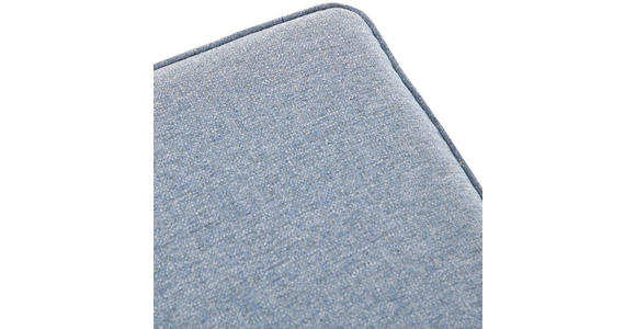 HOCKER in Textil Hellblau  - Eichefarben/Hellblau, Design, Holz/Textil (55/44/55cm) - Carryhome