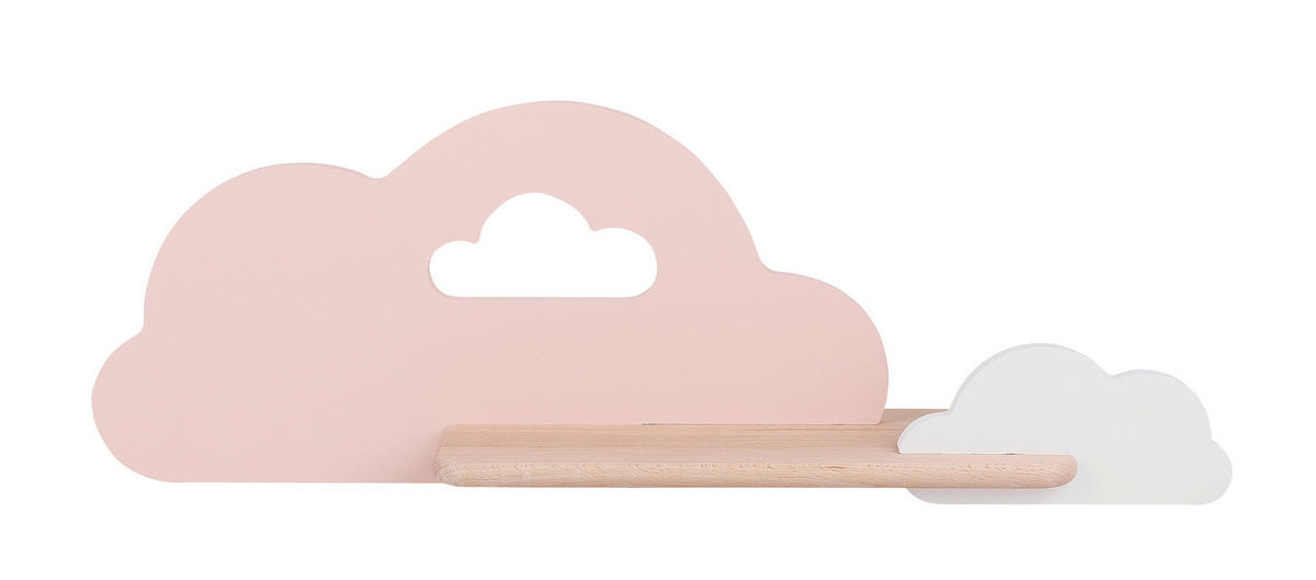KINDERWANDLEUCHTE 53/12/18.5 cm   - Pink/Weiß, Basics, Holz/Holzwerkstoff (53/12/18.5cm)