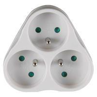 PRODLUŽOVAČKA KABEL KOSTKA   - bílá, Basics, plast (12.5/7/12.5cm)