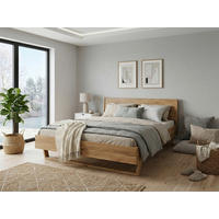 BETT 180/200 cm  Wildeiche   - Wildeiche, Modern, Holz (180/200cm) - MID.YOU