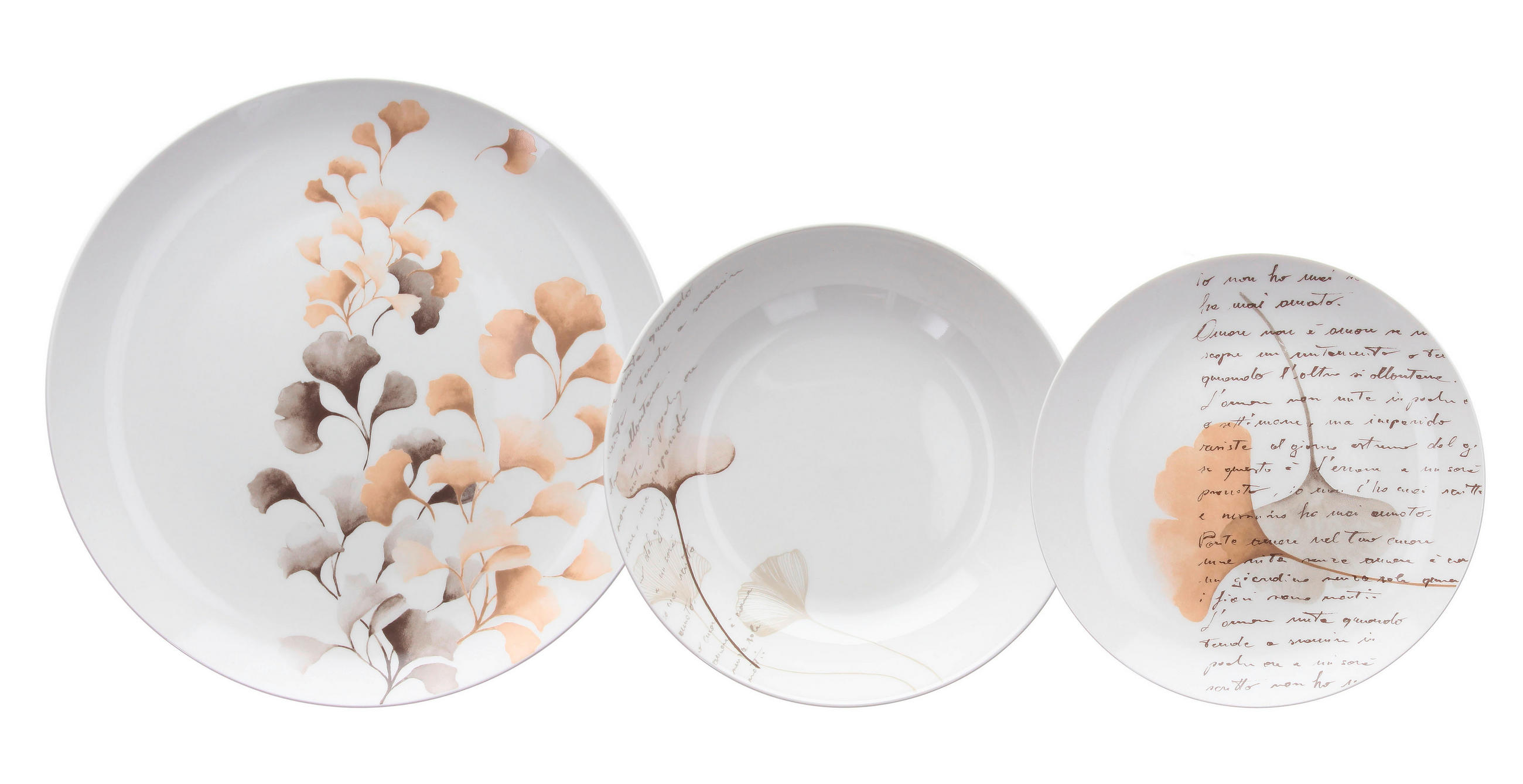 JEDILNI SERVIS      18-delni   - večbarvno, Basics, keramika (35/28/27,5cm) - Tognana