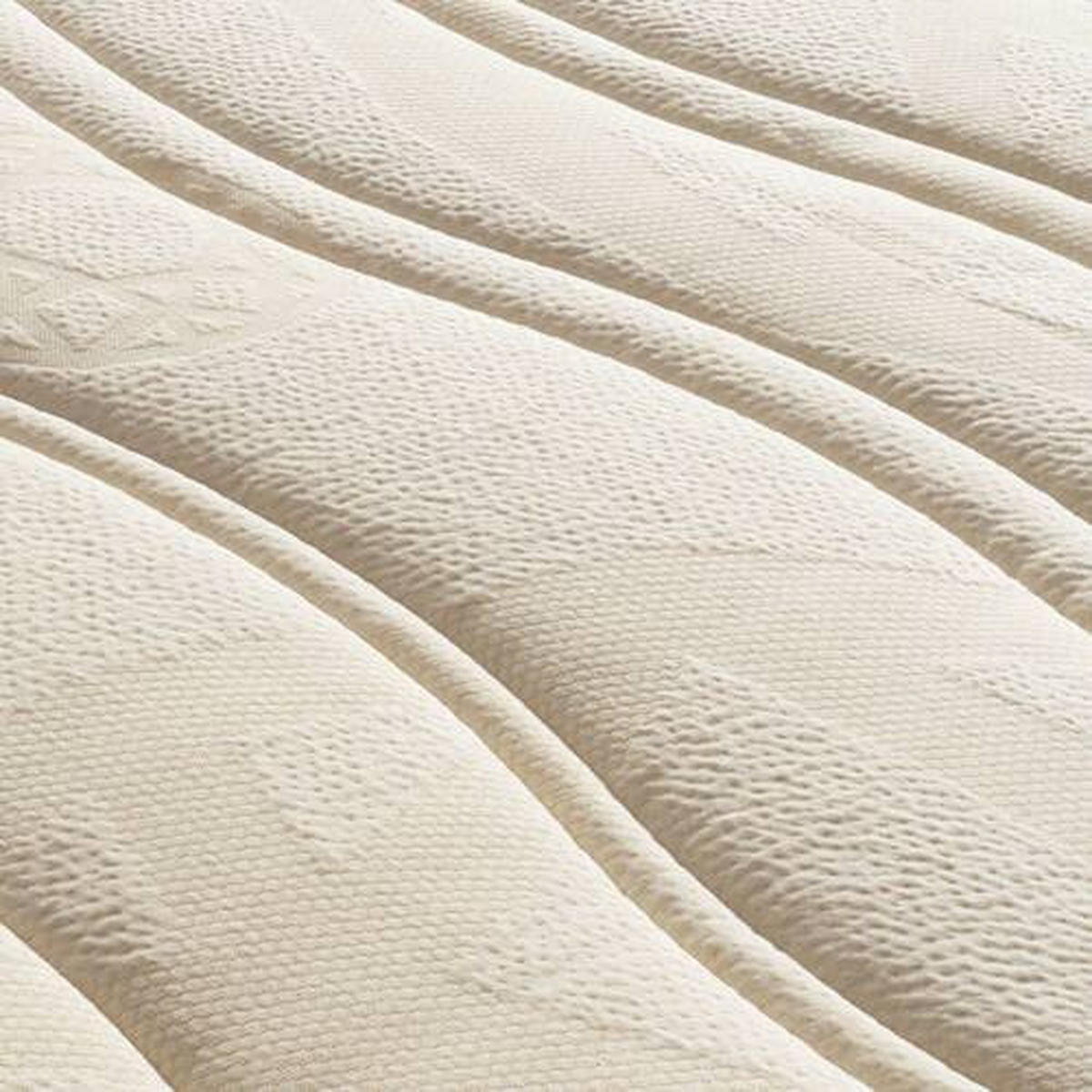 TOPPER WALDGRÜN LATEX 100/200 cm Höhe ca. 6 cm  - Weiß, Basics, Textil (100/200cm) - Linea Natura
