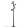 STEHLEUCHTE Luce Ambiente e Design 34,5/28/160 cm   - Dunkelgrau/Schwarz, KONVENTIONELL, Glas/Metall (34,5/28/160cm)