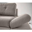 ECKSOFA in Webstoff Beige  - Chromfarben/Beige, Design, Kunststoff/Textil (302/187cm) - Carryhome