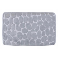 KOUPELNOVÁ PŘEDLOŽKA, 60/45 cm - barvy stříbra, Basics, textil (60/45cm) - Boxxx