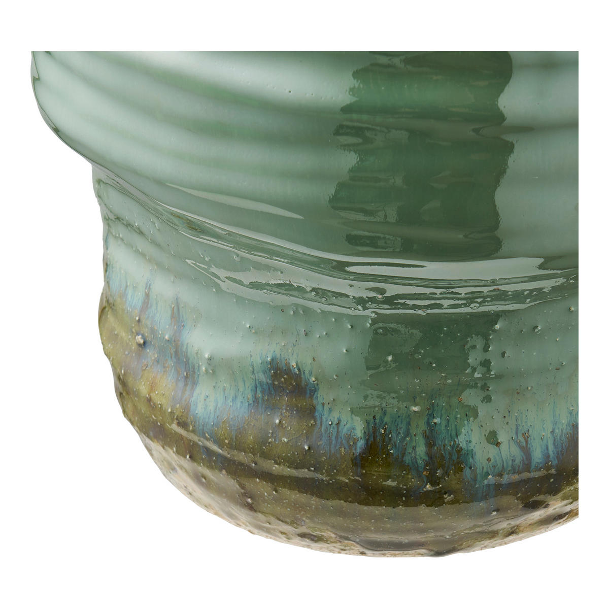 VASE  - Grün, Basics, Keramik (22/34.5cm)