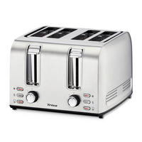 TOASTER  - Silberfarben, Basics, Metall (28/27/18cm) - Trisa Electronics