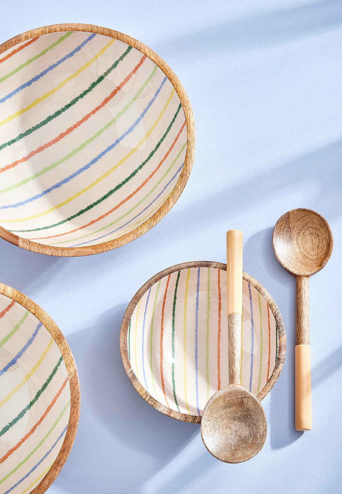 SCHALE SINGITA   - Multicolor/Naturfarben, Basics, Holz (20/6cm) - FYNCH-HATTON