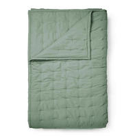 PŘEHOZ NA POSTEL, polyester (recyklovaný), 180/265 cm - zelená, Basics, textil (180/265cm) - Essenza