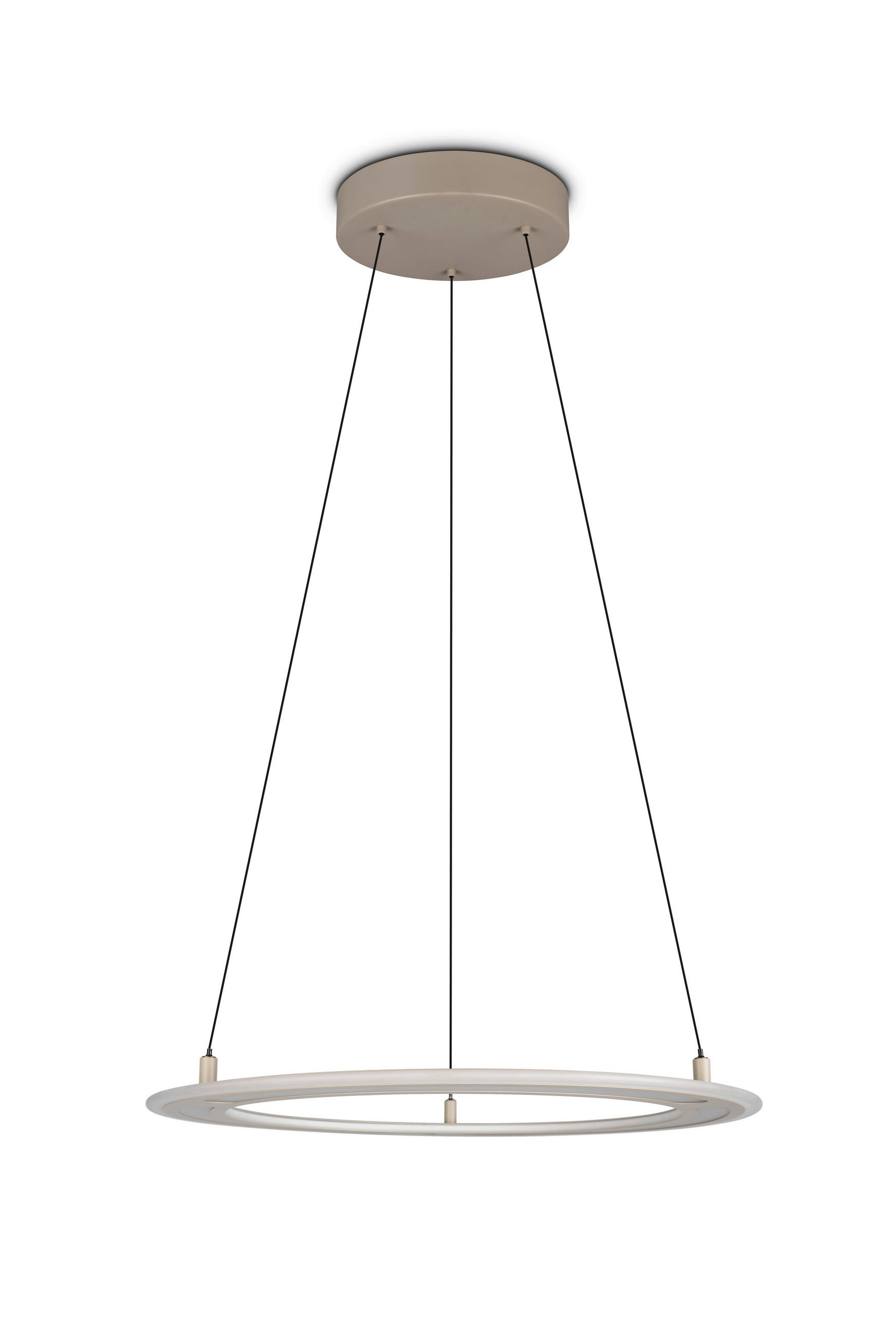 LED-HÄNGELEUCHTE 72,5/180 cm  - Beige/Grau, Design, Metall (72,5/180cm) - Trio Leuchten
